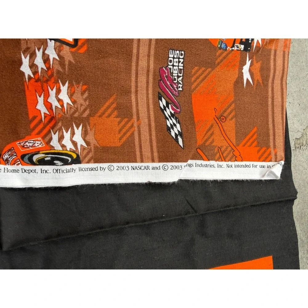 Vintage‎ 2003 NASCAR Tony Stewart #20 Home Depot Fabric Lot (3 Yards Total)